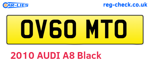 OV60MTO are the vehicle registration plates.