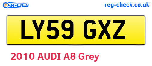 LY59GXZ are the vehicle registration plates.