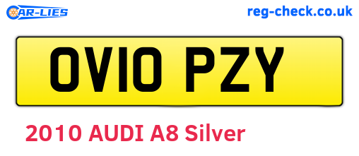 OV10PZY are the vehicle registration plates.