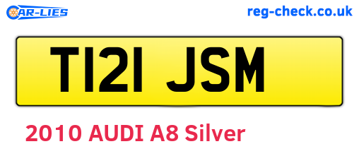 T121JSM are the vehicle registration plates.