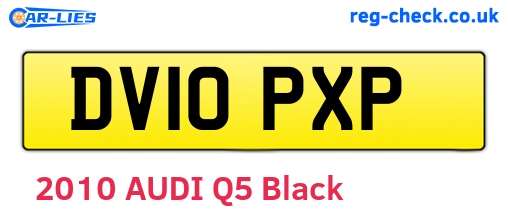 DV10PXP are the vehicle registration plates.