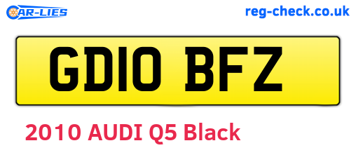 GD10BFZ are the vehicle registration plates.