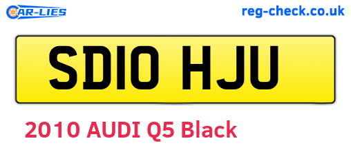 SD10HJU are the vehicle registration plates.