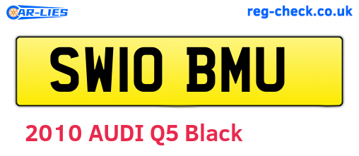 SW10BMU are the vehicle registration plates.