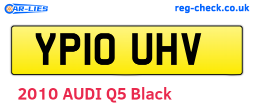 YP10UHV are the vehicle registration plates.