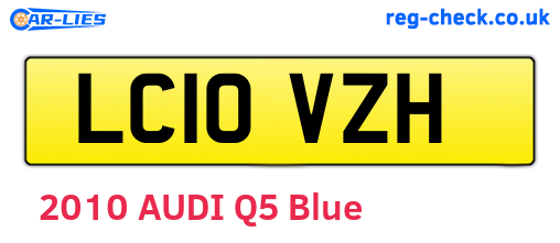 LC10VZH are the vehicle registration plates.