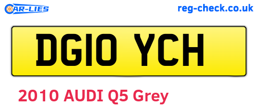 DG10YCH are the vehicle registration plates.