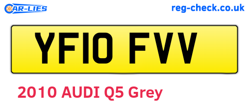 YF10FVV are the vehicle registration plates.