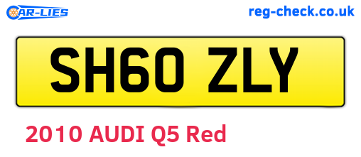 SH60ZLY are the vehicle registration plates.