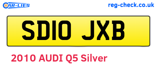 SD10JXB are the vehicle registration plates.