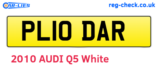 PL10DAR are the vehicle registration plates.