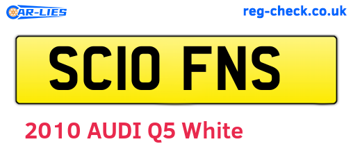 SC10FNS are the vehicle registration plates.