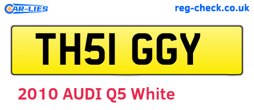 TH51GGY are the vehicle registration plates.