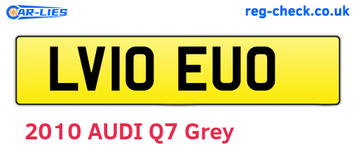 LV10EUO are the vehicle registration plates.