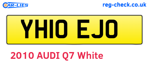 YH10EJO are the vehicle registration plates.