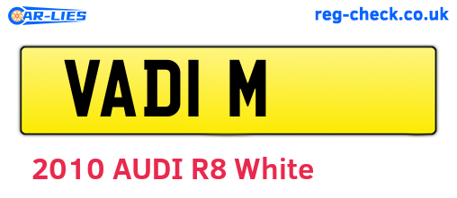 VAD1M are the vehicle registration plates.