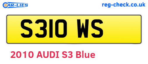 S31OWS are the vehicle registration plates.