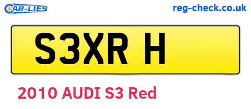 S3XRH are the vehicle registration plates.