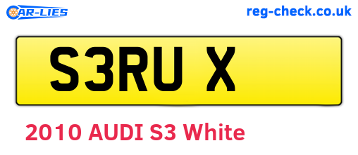 S3RUX are the vehicle registration plates.