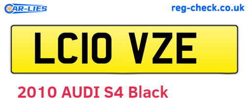 LC10VZE are the vehicle registration plates.