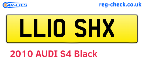 LL10SHX are the vehicle registration plates.