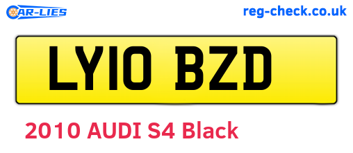 LY10BZD are the vehicle registration plates.