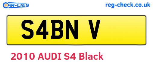 S4BNV are the vehicle registration plates.