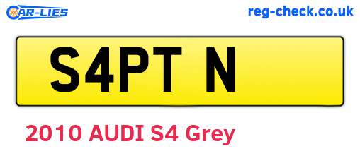 S4PTN are the vehicle registration plates.