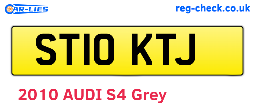 ST10KTJ are the vehicle registration plates.