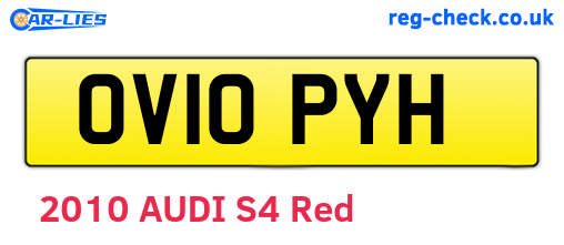 OV10PYH are the vehicle registration plates.