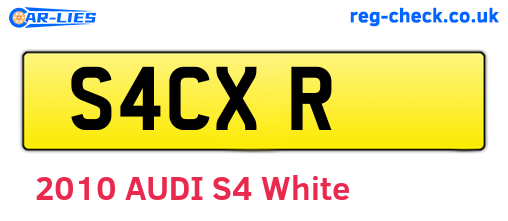 S4CXR are the vehicle registration plates.
