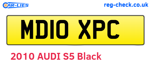 MD10XPC are the vehicle registration plates.