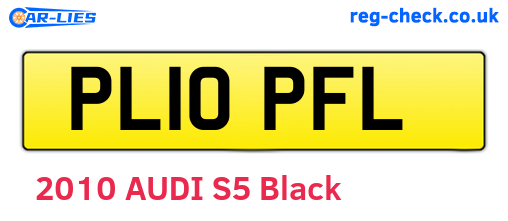 PL10PFL are the vehicle registration plates.