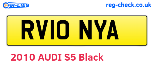 RV10NYA are the vehicle registration plates.