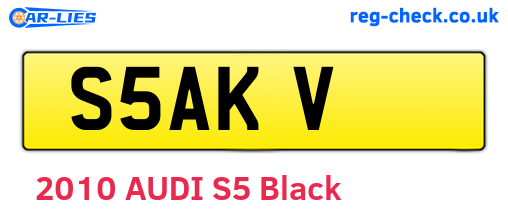S5AKV are the vehicle registration plates.