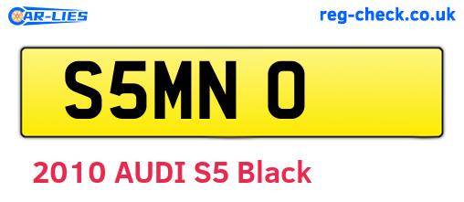 S5MNO are the vehicle registration plates.