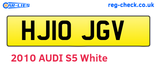 HJ10JGV are the vehicle registration plates.