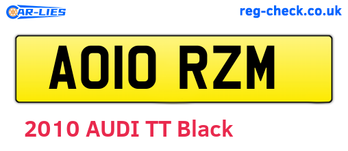 AO10RZM are the vehicle registration plates.