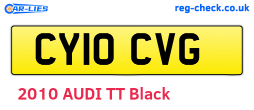 CY10CVG are the vehicle registration plates.