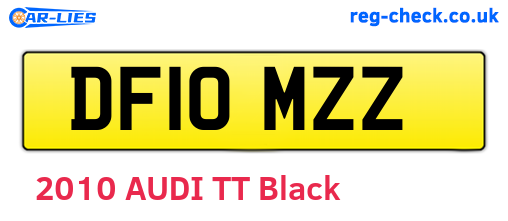 DF10MZZ are the vehicle registration plates.