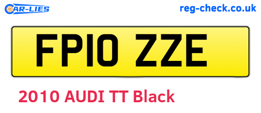 FP10ZZE are the vehicle registration plates.