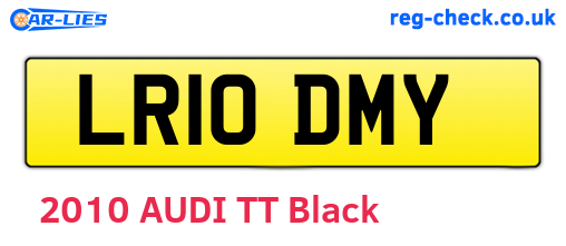 LR10DMY are the vehicle registration plates.
