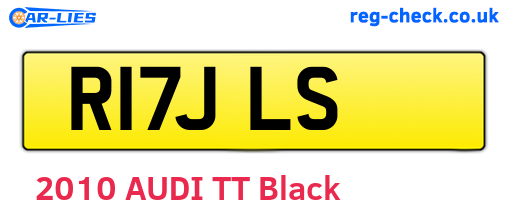 R17JLS are the vehicle registration plates.