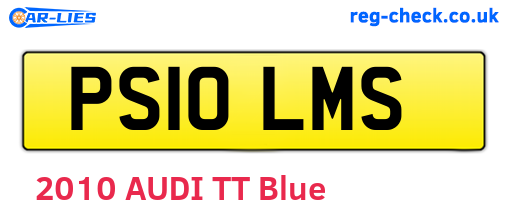 PS10LMS are the vehicle registration plates.