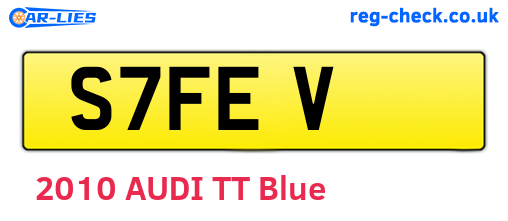 S7FEV are the vehicle registration plates.