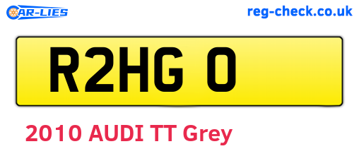 R2HGO are the vehicle registration plates.