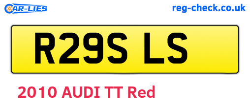 R29SLS are the vehicle registration plates.