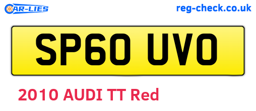 SP60UVO are the vehicle registration plates.