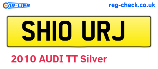 SH10URJ are the vehicle registration plates.