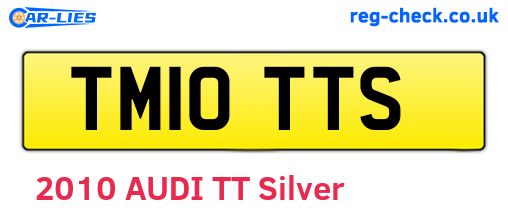 TM10TTS are the vehicle registration plates.